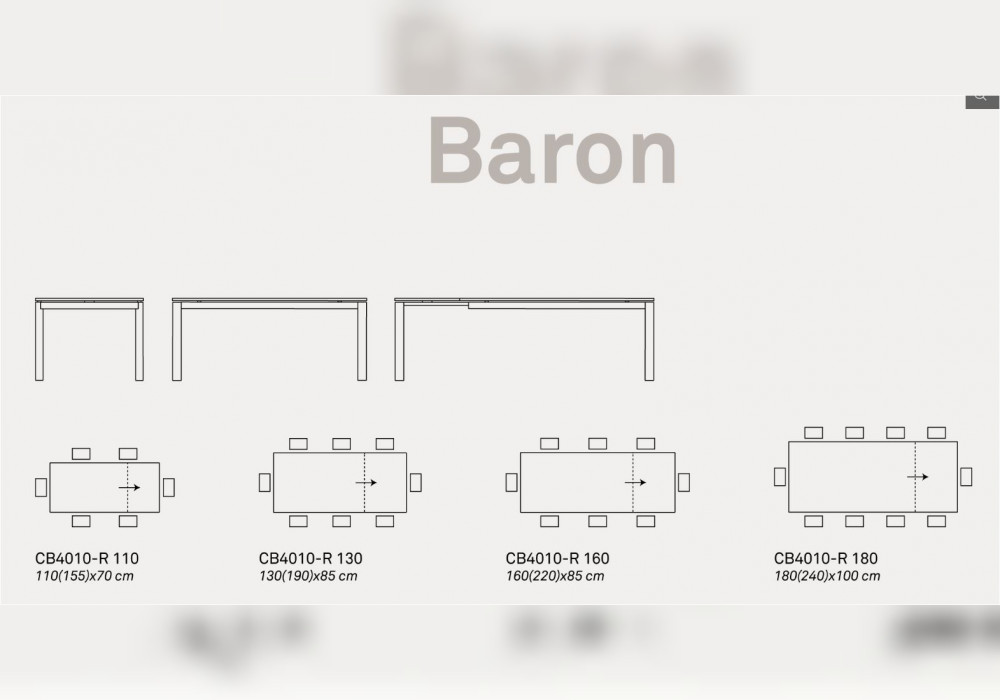 стол обеденный baron/барон